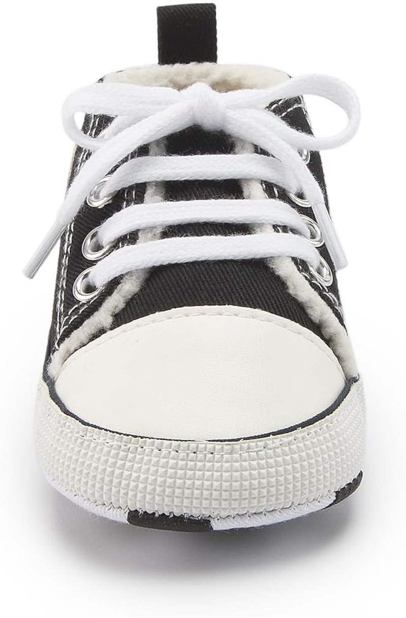 Unisex Baby Boys Girls High Top Sneaker Soft Anti - Slip Sole Newborn Infant First Walkers Canvas Denim Shoes - Simply Just Deals LLCUnisex Baby Boys Girls High Top Sneaker Soft Anti - Slip Sole Newborn Infant First Walkers Canvas Denim Shoes78347419-f1d2-4ea3-abb3-f591cfe6d1b9A01 - Black_Plush Lining3 - 6 Months InfantUnisex Baby Boys Girls High Top Sneaker Soft Anti - Slip Sole Newborn Infant First Walkers Canvas Denim Shoes