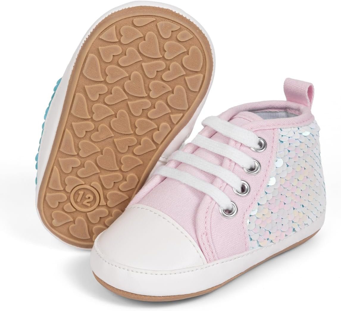 Unisex Baby Boys Girls High Top Sneaker Soft Anti - Slip Sole Newborn Infant First Walkers Canvas Denim Shoes - Simply Just Deals LLCUnisex Baby Boys Girls High Top Sneaker Soft Anti - Slip Sole Newborn Infant First Walkers Canvas Denim Shoesfd96e634-7e00-488f-a0b1-3006d59f5f74B03 Pink3 - 6 Months InfantUnisex Baby Boys Girls High Top Sneaker Soft Anti - Slip Sole Newborn Infant First Walkers Canvas Denim Shoes