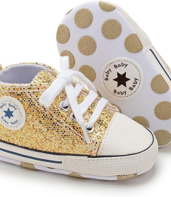 Unisex Baby Boys Girls High Top Sneaker Soft Anti - Slip Sole Newborn Infant First Walkers Canvas Denim Shoes - Simply Just Deals LLCUnisex Baby Boys Girls High Top Sneaker Soft Anti - Slip Sole Newborn Infant First Walkers Canvas Denim Shoes6771d207-9426-4001-b0d9-20b4620e6e8cB02 - Sequins Gold6 - 12 Months InfantUnisex Baby Boys Girls High Top Sneaker Soft Anti - Slip Sole Newborn Infant First Walkers Canvas Denim Shoes