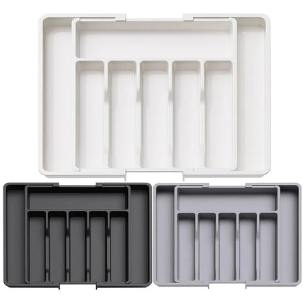 Upgradation Adjustable Flatware Tableware Organizer with Dividers Utensil Holder Plastic Storage Tray for Spoons Forks Knives - Simply Just Deals LLCUpgradation Adjustable Flatware Tableware Organizer with Dividers Utensil Holder Plastic Storage Tray for Spoons Forks Knives278f2bd5-7400-4af5-acc8-6ac867e3a66aWhiteUpgradation Adjustable Flatware Tableware Organizer with Dividers Utensil Holder Plastic Storage Tray for Spoons Forks Knives