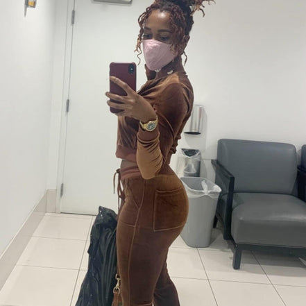 Velvet 2 Piece Set for Women Cute Hoodied Crop Top Short Outfit Velour Long Sleeve Zip up Matching Suit - Simply Just Deals LLCVelvet 2 Piece Set for Women Cute Hoodied Crop Top Short Outfit Velour Long Sleeve Zip up Matching Suitf28c47bd-dbd3-4ae8-bb0b-79fda21d31c6Velvet 2 Piece Set for Women Cute Hoodied Crop Top Short Outfit Velour Long Sleeve Zip up Matching Suit