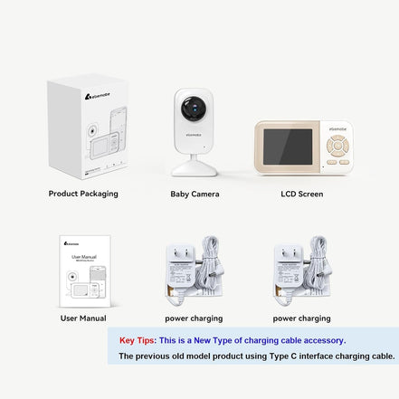Video Baby Monitor Camera with 2.8" LCD Screen Video & Audio No Glow Night Vision,2 - Way Talk Audio Cam Baby Monitoring 1200FT Range EBE28 - Simply Just Deals LLCVideo Baby Monitor Camera with 2.8" LCD Screen Video & Audio No Glow Night Vision,2 - Way Talk Audio Cam Baby Monitoring 1200FT Range EBE28d9040c5d-ea5f-4094-a345-6aef7f9a6f4bEbe28Video Baby Monitor Camera with 2.8" LCD Screen Video & Audio No Glow Night Vision,2 - Way Talk Audio Cam Baby Monitoring 1200FT Range EBE28