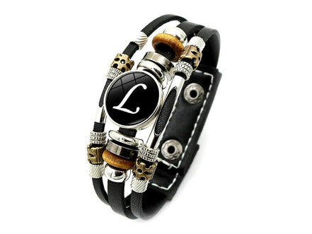 Vintage 26 Letter Leather Rock Bracelet Women Men Punk A - Z Initial Alphabet Handmade Braided Multilayer Adjustable Bangle Gift - Simply Just Deals LLCVintage 26 Letter Leather Rock Bracelet Women Men Punk A - Z Initial Alphabet Handmade Braided Multilayer Adjustable Bangle Gift200001034:361187LLVintage 26 Letter Leather Rock Bracelet Women Men Punk A - Z Initial Alphabet Handmade Braided Multilayer Adjustable Bangle Gift