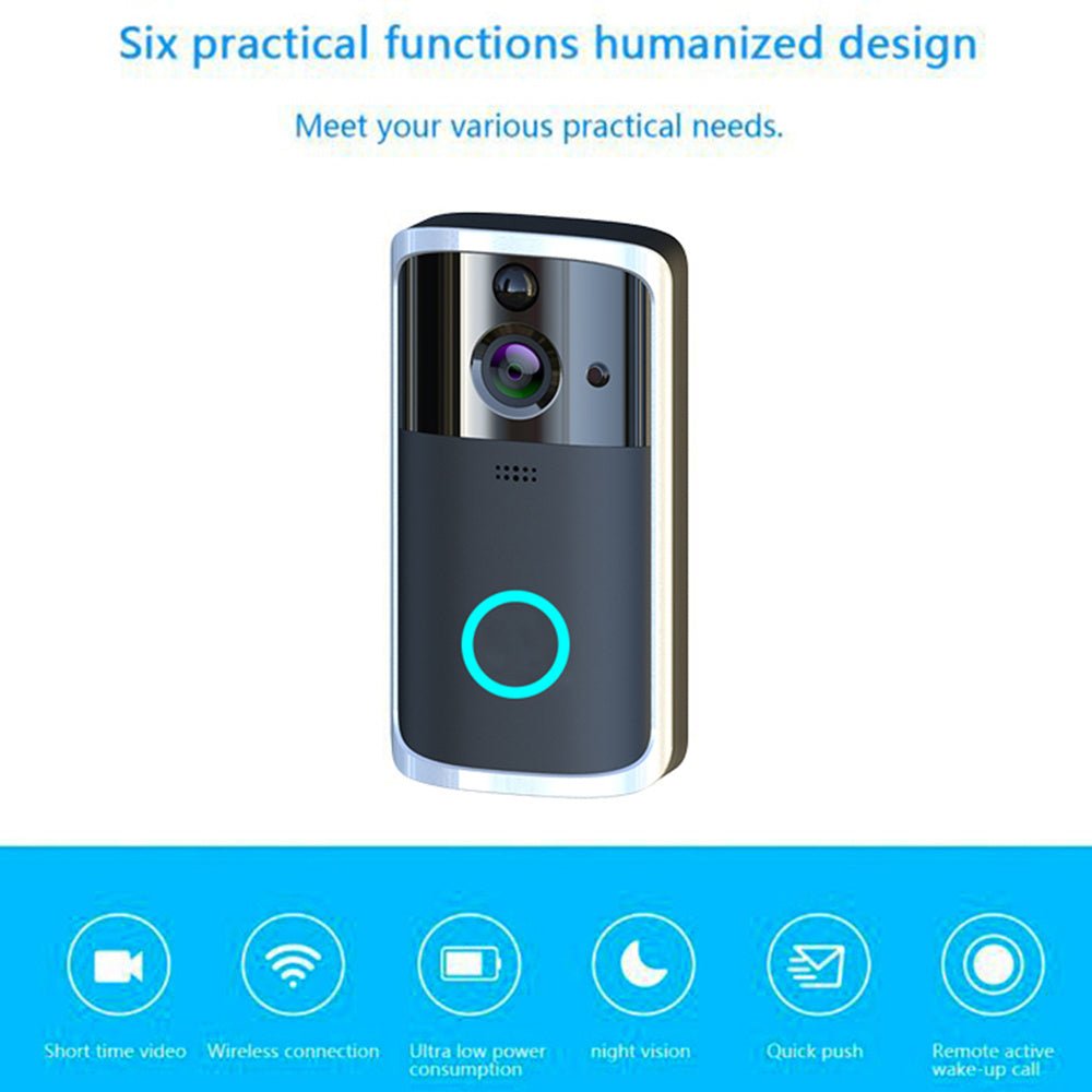 WiFi Video Doorbell Camera - Simply Just Deals LLCWiFi Video Doorbell CameraCJJSAQMD00007 - BlackBlackWiFi Video Doorbell Camera