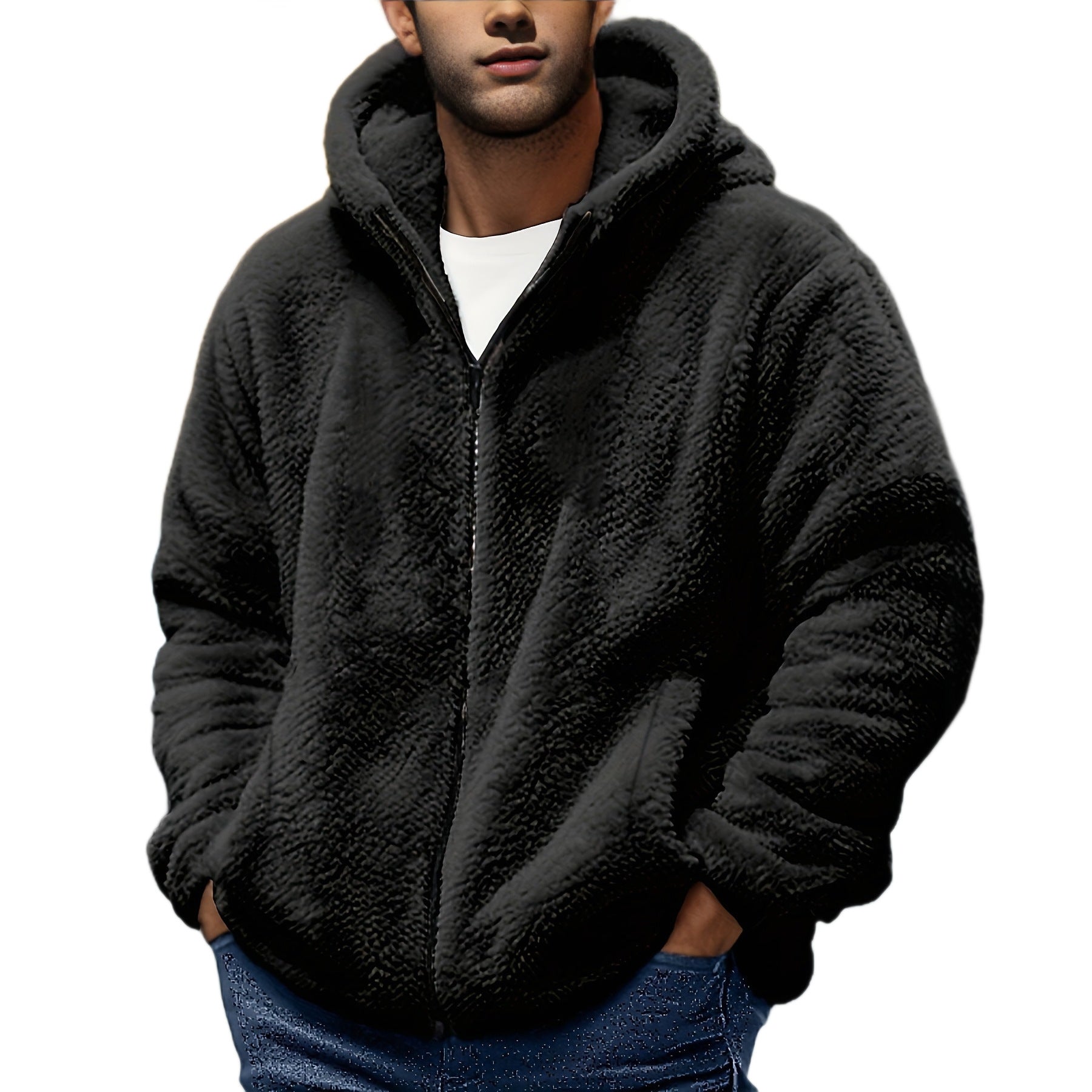 Winter New Men's Fleece Lined Padded Warm Keeping Hooded Jacket - Simply Just Deals LLCWinter New Men's Fleece Lined Padded Warm Keeping Hooded Jacket4CJXZ246969203CXBlackLWinter New Men's Fleece Lined Padded Warm Keeping Hooded Jacket