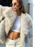Winter Plush Coat Fashion Warm Thicken Fluffy Lapel Jacket Outwear Casual Long Sleeve Tops Womens Clothing - Simply Just Deals LLCWinter Plush Coat Fashion Warm Thicken Fluffy Lapel Jacket Outwear Casual Long Sleeve Tops Womens ClothingCJYD206082304DWBeigeLWinter Plush Coat Fashion Warm Thicken Fluffy Lapel Jacket Outwear Casual Long Sleeve Tops Womens Clothing