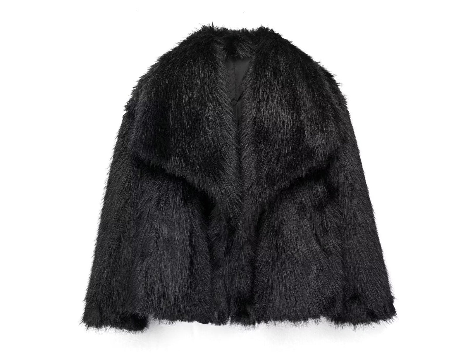 Winter Plush Coat Fashion Warm Thicken Fluffy Lapel Jacket Outwear Casual Long Sleeve Tops Womens Clothing - Simply Just Deals LLCWinter Plush Coat Fashion Warm Thicken Fluffy Lapel Jacket Outwear Casual Long Sleeve Tops Womens ClothingCJYD206082316PKBlackLWinter Plush Coat Fashion Warm Thicken Fluffy Lapel Jacket Outwear Casual Long Sleeve Tops Womens Clothing