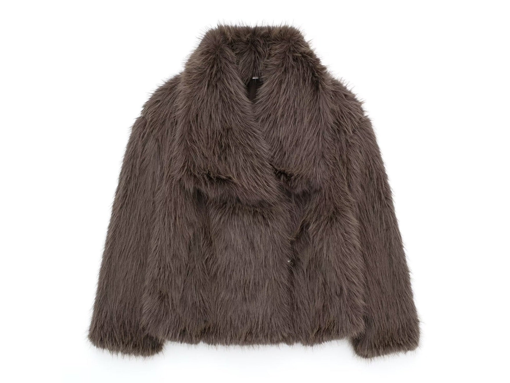 Winter Plush Coat Fashion Warm Thicken Fluffy Lapel Jacket Outwear Casual Long Sleeve Tops Womens Clothing - Simply Just Deals LLCWinter Plush Coat Fashion Warm Thicken Fluffy Lapel Jacket Outwear Casual Long Sleeve Tops Womens ClothingCJYD206082320TGBrownLWinter Plush Coat Fashion Warm Thicken Fluffy Lapel Jacket Outwear Casual Long Sleeve Tops Womens Clothing