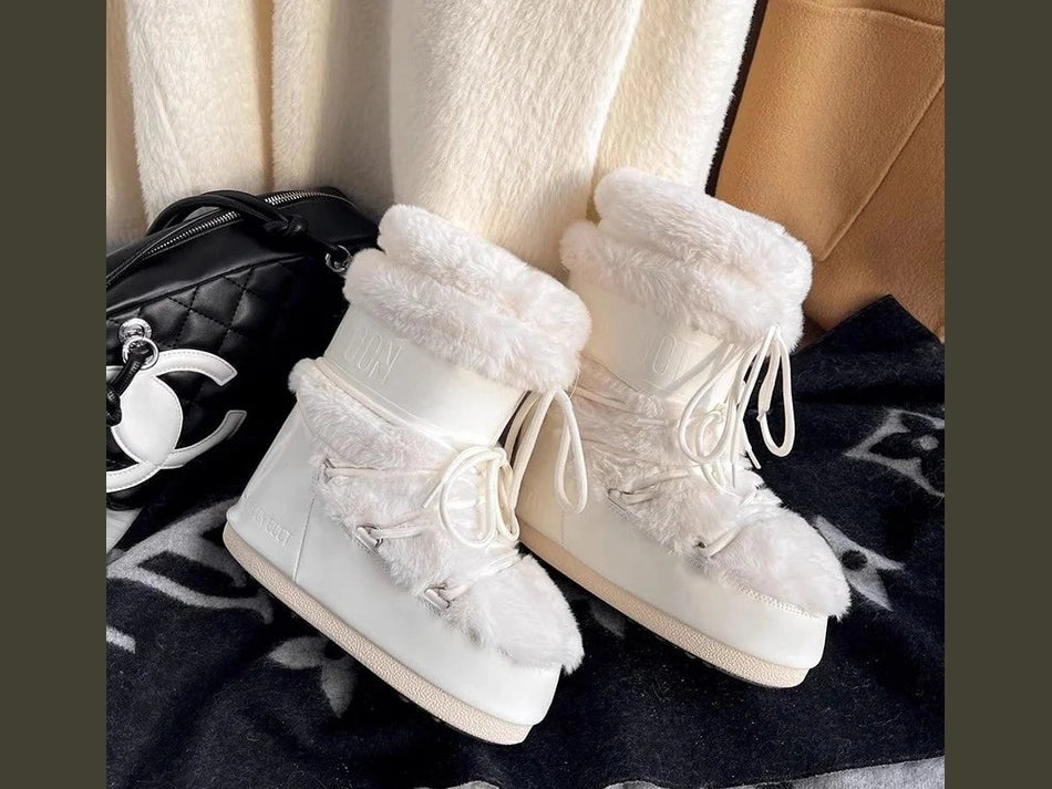 Winter Thi Bot Moon Boot Long Tube Ski oes Warm Anti - Slip Snow Boots Women's 2025 New Sle Faion Snow Boots - Simply Just Deals LLCWinter Thi Bot Moon Boot Long Tube Ski oes Warm Anti - Slip Snow Boots Women's 2025 New Sle Faion Snow Boots14: - 7;200000124: - 5White fur [short tube] high - end version39Winter Thi Bot Moon Boot Long Tube Ski oes Warm Anti - Slip Snow Boots Women's 2025 New Sle Faion Snow Boots
