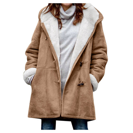 Winter Vintage Button Jackets Women's Warm Fleece Hooded Coat Casual Mid - Length Trench Top Outwear Clothing - Simply Just Deals LLCWinter Vintage Button Jackets Women's Warm Fleece Hooded Coat Casual Mid - Length Trench Top Outwear Clothing0CJTZ111944501AZGraySWinter Vintage Button Jackets Women's Warm Fleece Hooded Coat Casual Mid - Length Trench Top Outwear Clothing