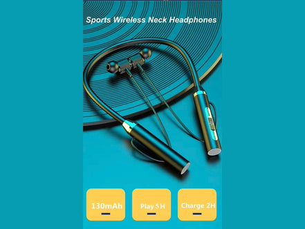 Wireless Bluetooth Earphones Neckband Headphones Gaming Stereo Sports Headset Halter Waterproof Magnetic Earbud with LED Display - Simply Just Deals LLCWireless Bluetooth Earphones Neckband Headphones Gaming Stereo Sports Headset Halter Waterproof Magnetic Earbud with LED Display14:193Regular styleRegular styleWireless Bluetooth Earphones Neckband Headphones Gaming Stereo Sports Headset Halter Waterproof Magnetic Earbud with LED Display