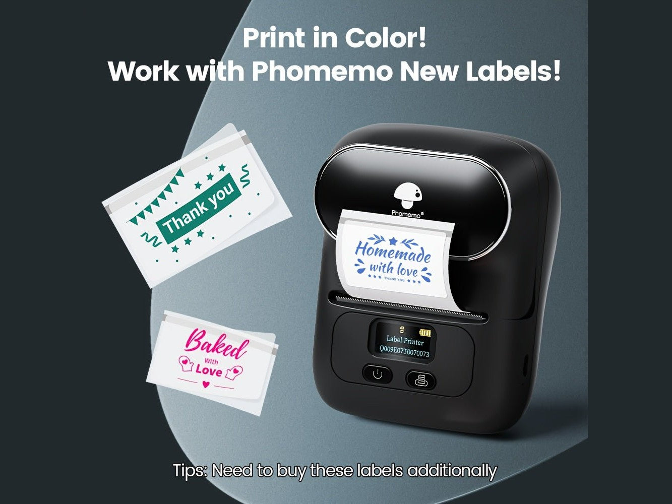 [Wireless | Portable] Phomemo Portable Wireless Thermal Label Printer M110 | Compact Wireless Barcode & Sticker Maker for Office, Retail, Jewelry Labels | Compatible with iOS & Android, Includes 1 Roll of 40×30mm Labels, Rec - Simply Just Deals LLC[Wireless | Portable] Phomemo Portable Wireless Thermal Label Printer M110 | Compact Wireless Barcode & Sticker Maker for Office, Retail, Jewelry Labels | Compatible with iOS & Android, Includes 1 Roll of 40×30mm Labels, Rec3002Black[Wireless | Portabl