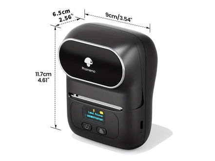 [Wireless | Portable] Phomemo Portable Wireless Thermal Label Printer M110 | Compact Wireless Barcode & Sticker Maker for Office, Retail, Jewelry Labels | Compatible with iOS & Android, Includes 1 Roll of 40×30mm Labels, Rec - Simply Just Deals LLC[Wireless | Portable] Phomemo Portable Wireless Thermal Label Printer M110 | Compact Wireless Barcode & Sticker Maker for Office, Retail, Jewelry Labels | Compatible with iOS & Android, Includes 1 Roll of 40×30mm Labels, Rec3002Black[Wireless | Portabl
