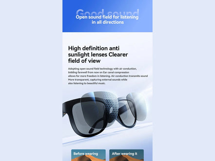 Wireless Smart Sunglasses Anti Blue Light & AI Translator Bluetooth 6.0 Glasses For Music Calls Open Audio Design Lightweight - Simply Just Deals LLCWireless Smart Sunglasses Anti Blue Light & AI Translator Bluetooth 6.0 Glasses For Music Calls Open Audio Design Lightweight14:29Basic TypeBasic TypeWireless Smart Sunglasses Anti Blue Light & AI Translator Bluetooth 6.0 Glasses For Music Calls Open Audio Design Lightweight
