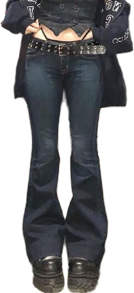 Women Gothic Cargo Pants Loose Low Waist Trousers Wide Leg Baggy Jeans Harajuku Streetwear Punk - Simply Just Deals LLCWomen Gothic Cargo Pants Loose Low Waist Trousers Wide Leg Baggy Jeans Harajuku Streetwear Punk2005e3c9-6508-4e3b-93cf-9b57cfd58053Flare Dark BlueMediumWomen Gothic Cargo Pants Loose Low Waist Trousers Wide Leg Baggy Jeans Harajuku Streetwear Punk