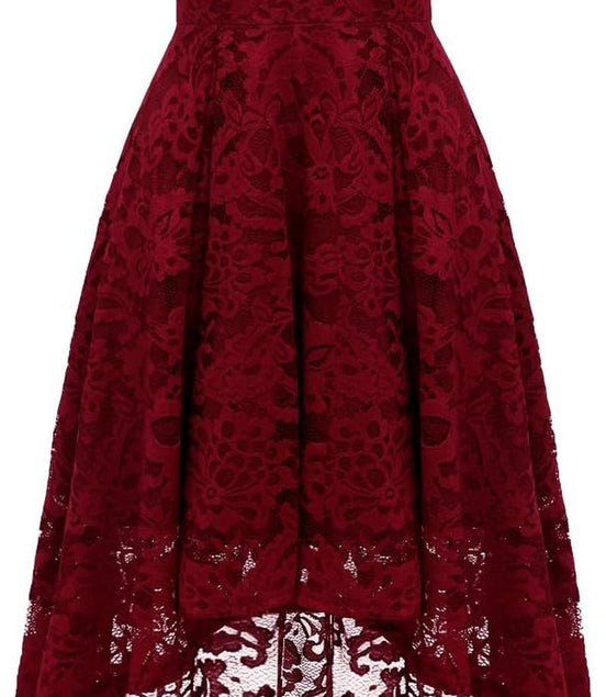 Women Halter Lace Wedding Guest Dress Hi - Lo Cocktail Party Bridesmaid Formal Dresses - Simply Just Deals LLCWomen Halter Lace Wedding Guest Dress Hi - Lo Cocktail Party Bridesmaid Formal Dresses76622e4f-2711-4eea-9c93-e708e50dd19cDark RedX - LargeWomen Halter Lace Wedding Guest Dress Hi - Lo Cocktail Party Bridesmaid Formal Dresses