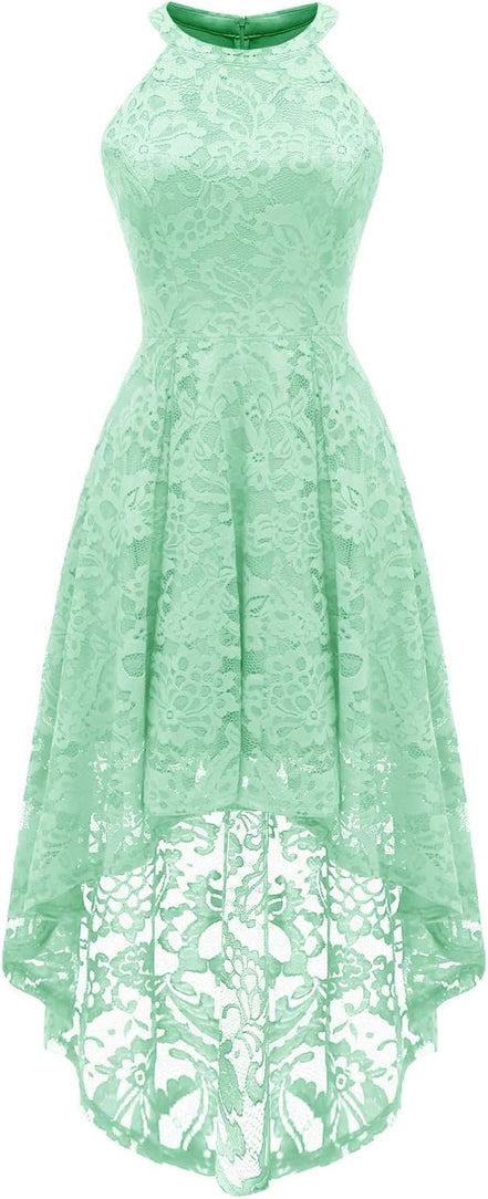 Women Halter Lace Wedding Guest Dress Hi - Lo Cocktail Party Bridesmaid Formal Dresses - Simply Just Deals LLCWomen Halter Lace Wedding Guest Dress Hi - Lo Cocktail Party Bridesmaid Formal Dressesb3bdce83-a928-495b-ad6e-836e39624679MintLargeWomen Halter Lace Wedding Guest Dress Hi - Lo Cocktail Party Bridesmaid Formal Dresses