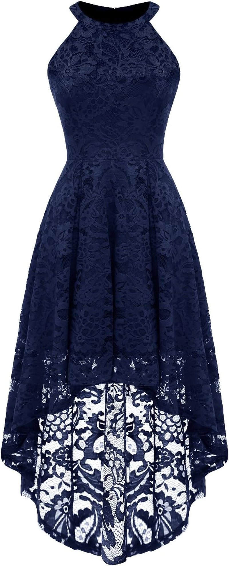 Women Halter Lace Wedding Guest Dress Hi - Lo Cocktail Party Bridesmaid Formal Dresses - Simply Just Deals LLCWomen Halter Lace Wedding Guest Dress Hi - Lo Cocktail Party Bridesmaid Formal Dressesb7f8ad62-4e75-424d-879a-62b75c4c013bNavyMediumWomen Halter Lace Wedding Guest Dress Hi - Lo Cocktail Party Bridesmaid Formal Dresses