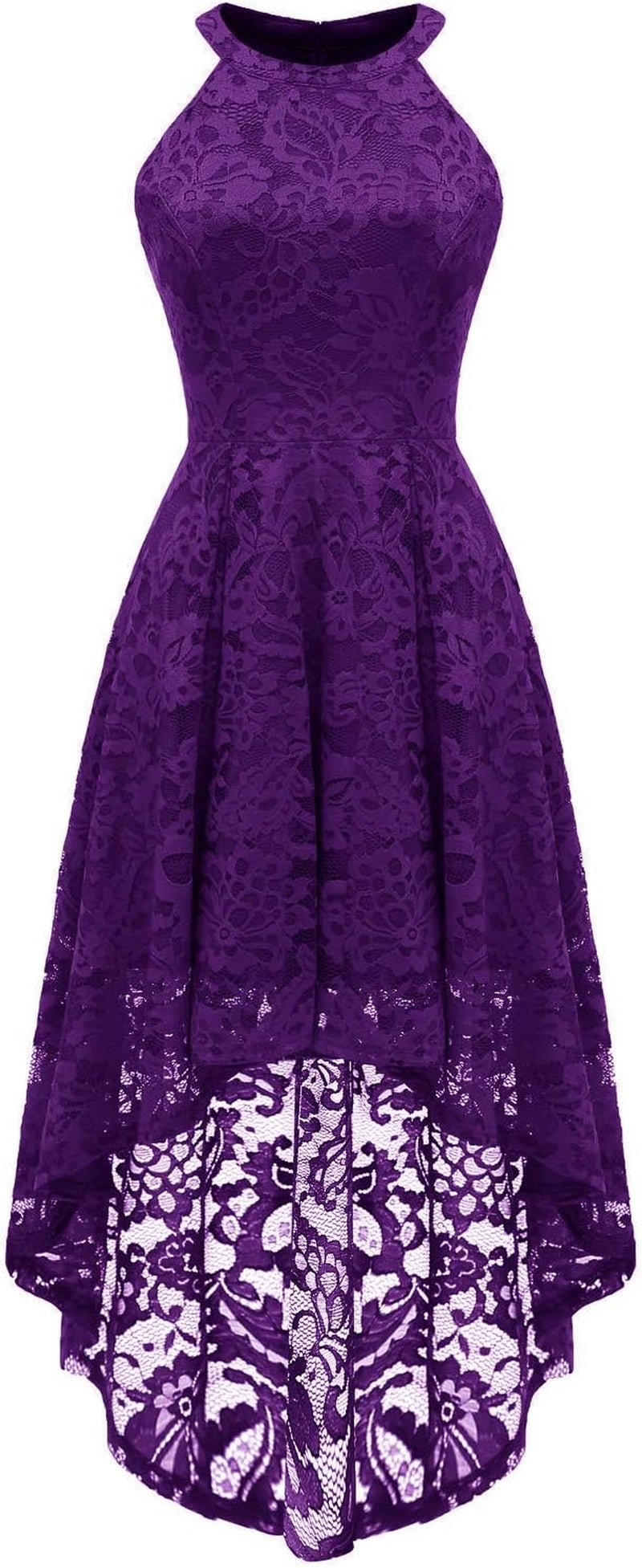 Women Halter Lace Wedding Guest Dress Hi - Lo Cocktail Party Bridesmaid Formal Dresses - Simply Just Deals LLCWomen Halter Lace Wedding Guest Dress Hi - Lo Cocktail Party Bridesmaid Formal Dresses7e3e429d-8ec1-4b84-ae1d-0eee55147c4fPurpleSmallWomen Halter Lace Wedding Guest Dress Hi - Lo Cocktail Party Bridesmaid Formal Dresses
