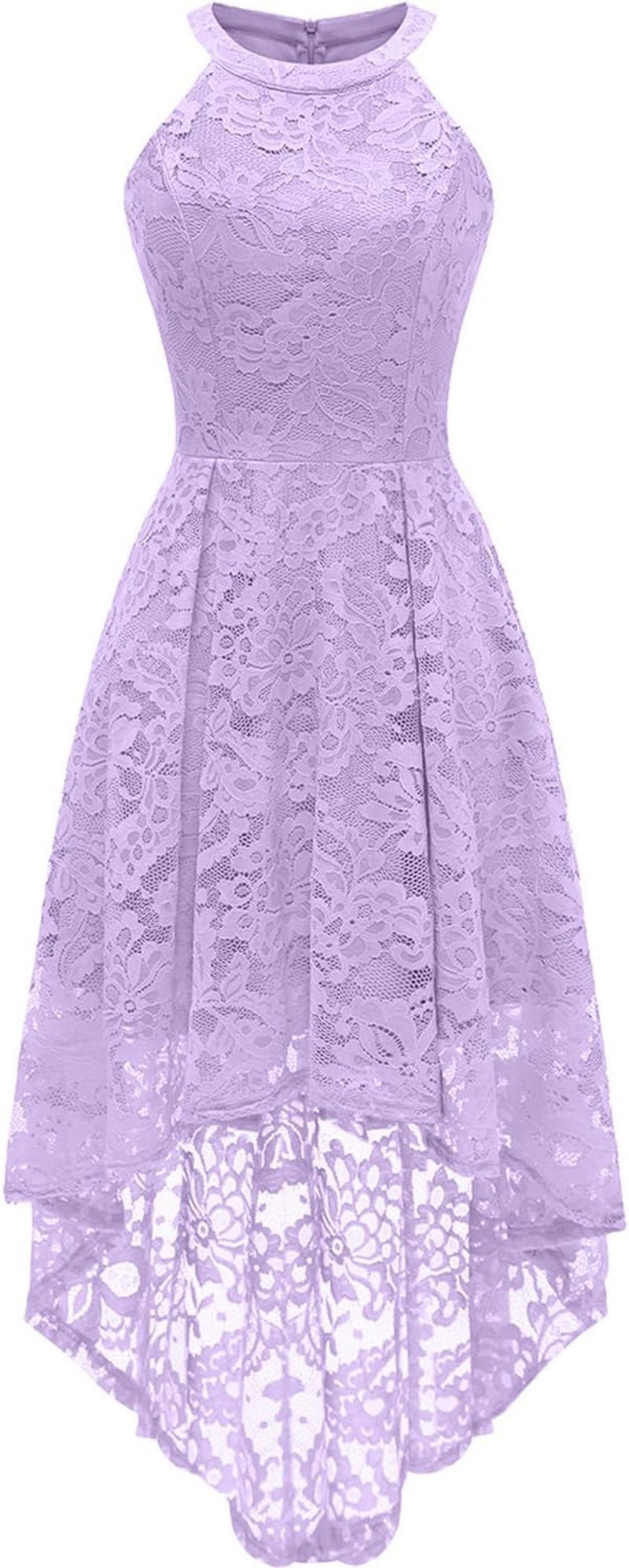 Women Halter Lace Wedding Guest Dress Hi - Lo Cocktail Party Bridesmaid Formal Dresses - Simply Just Deals LLCWomen Halter Lace Wedding Guest Dress Hi - Lo Cocktail Party Bridesmaid Formal Dressesb4bfccd2-aafa-4560-bac2-a7a17216381eLavenderMediumWomen Halter Lace Wedding Guest Dress Hi - Lo Cocktail Party Bridesmaid Formal Dresses