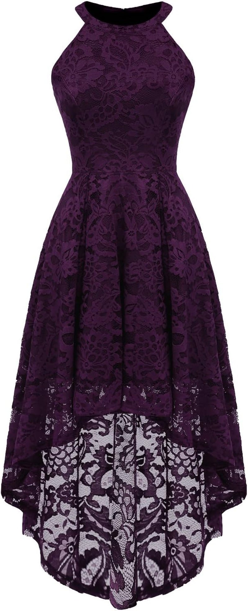 Women Halter Lace Wedding Guest Dress Hi - Lo Cocktail Party Bridesmaid Formal Dresses - Simply Just Deals LLCWomen Halter Lace Wedding Guest Dress Hi - Lo Cocktail Party Bridesmaid Formal Dresses15b714a1-825c-46b1-8c70-219db69bf849GrapeMediumWomen Halter Lace Wedding Guest Dress Hi - Lo Cocktail Party Bridesmaid Formal Dresses