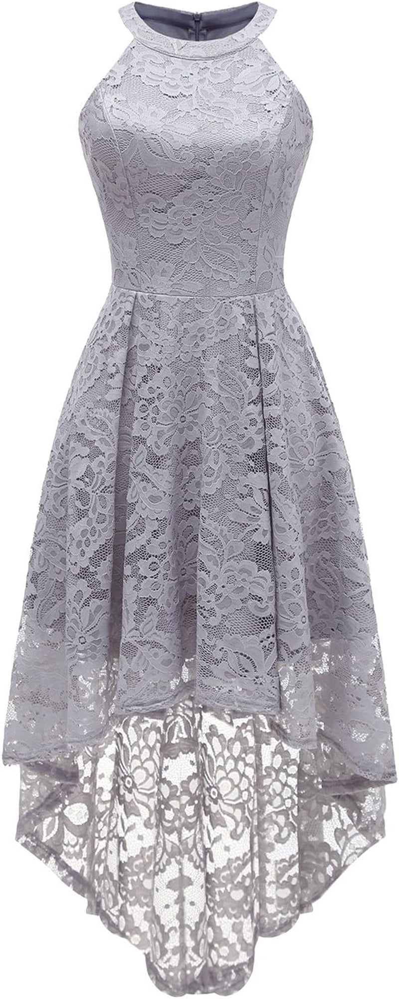 Women Halter Lace Wedding Guest Dress Hi - Lo Cocktail Party Bridesmaid Formal Dresses - Simply Just Deals LLCWomen Halter Lace Wedding Guest Dress Hi - Lo Cocktail Party Bridesmaid Formal Dressesd7ea8550-f4e6-40a5-b1e0-eed212a3b55fGreyMediumWomen Halter Lace Wedding Guest Dress Hi - Lo Cocktail Party Bridesmaid Formal Dresses