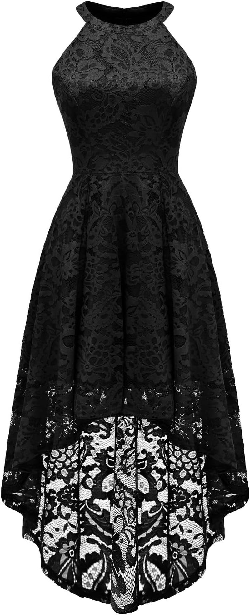 Women Halter Lace Wedding Guest Dress Hi - Lo Cocktail Party Bridesmaid Formal Dresses - Simply Just Deals LLCWomen Halter Lace Wedding Guest Dress Hi - Lo Cocktail Party Bridesmaid Formal Dressesb142f750-653f-4589-aa6a-d4a3a2771a07Black3X - LargeWomen Halter Lace Wedding Guest Dress Hi - Lo Cocktail Party Bridesmaid Formal Dresses
