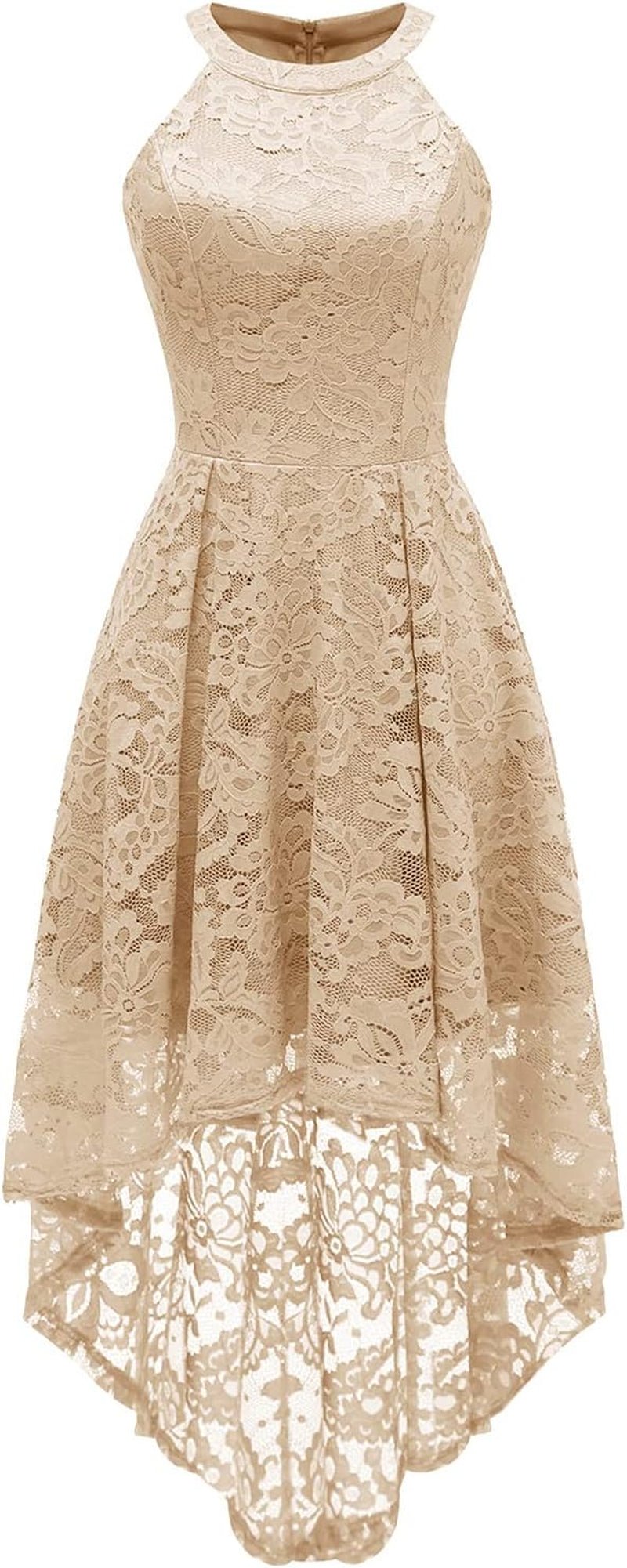 Women Halter Lace Wedding Guest Dress Hi - Lo Cocktail Party Bridesmaid Formal Dresses - Simply Just Deals LLCWomen Halter Lace Wedding Guest Dress Hi - Lo Cocktail Party Bridesmaid Formal Dressesf8f41872-69a3-4ea3-9bd0-44218e137622ChampagneMediumWomen Halter Lace Wedding Guest Dress Hi - Lo Cocktail Party Bridesmaid Formal Dresses