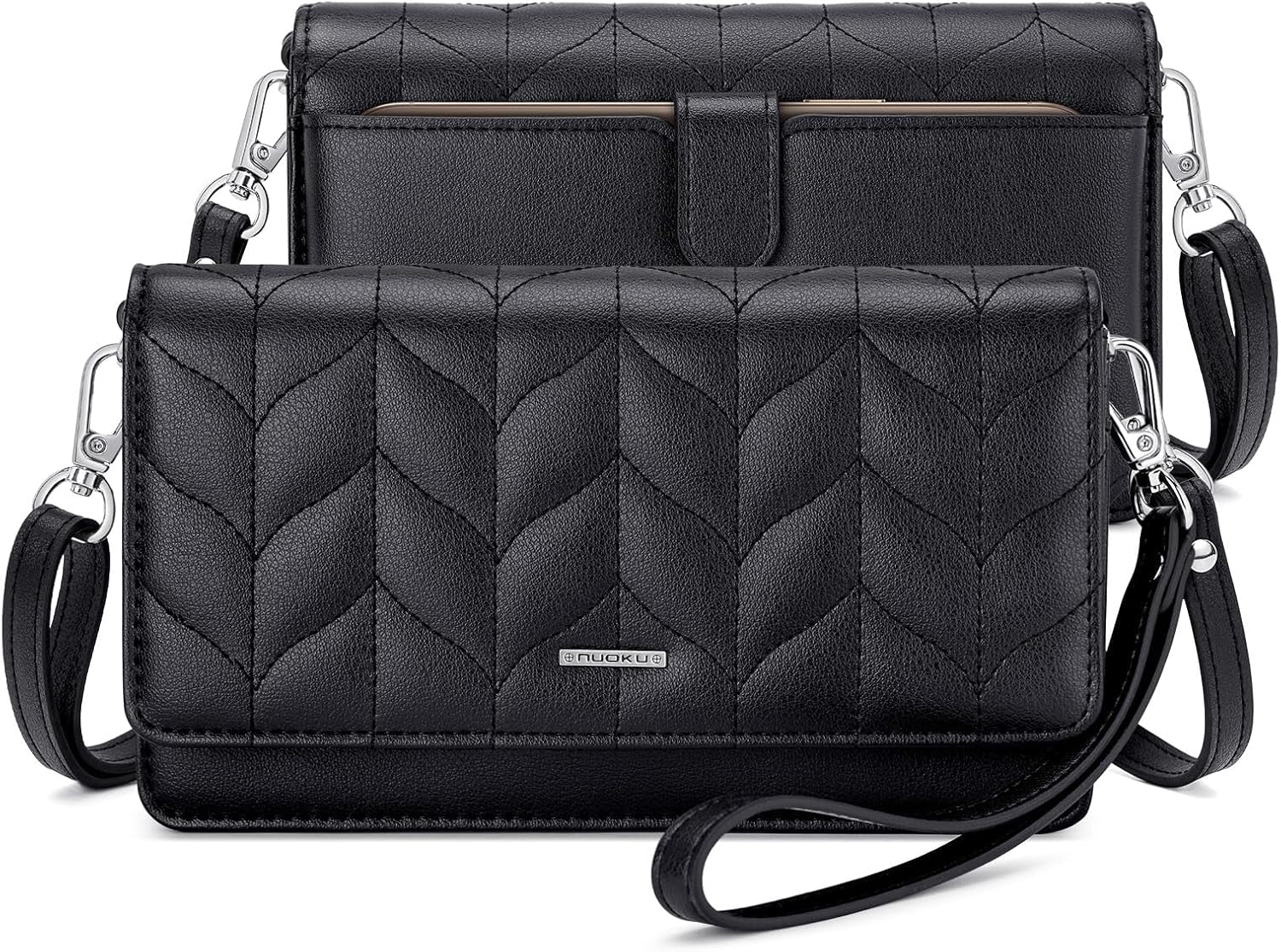 Women Small Crossbody Bag Cellphone Purse Wallet with RFID Card Slots 2 Straps - Simply Just Deals LLCWomen Small Crossbody Bag Cellphone Purse Wallet with RFID Card Slots 2 Strapsb0c76a56-0247-4bd4-be98-de4fa0778516Black DesignWomen Small Crossbody Bag Cellphone Purse Wallet with RFID Card Slots 2 Straps
