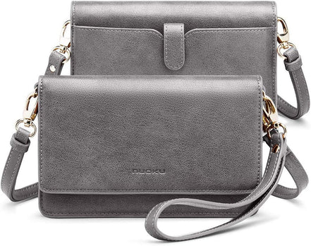 Women Small Crossbody Bag Cellphone Purse Wallet with RFID Card Slots 2 Straps - Simply Just Deals LLCWomen Small Crossbody Bag Cellphone Purse Wallet with RFID Card Slots 2 Strapseb10c8f3-f7bc-4379-bc93-e99a1cf359ebM Size GrayWomen Small Crossbody Bag Cellphone Purse Wallet with RFID Card Slots 2 Straps
