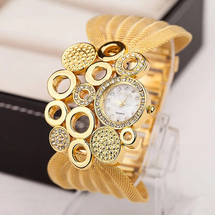 Women Watch Luxury Fashion Bracelet Popular Inlaid Rhinestones Mesh Watchband Ladies Casual Quartz Watches Dress Wristwatch - Simply Just Deals LLCWomen Watch Luxury Fashion Bracelet Popular Inlaid Rhinestones Mesh Watchband Ladies Casual Quartz Watches Dress Wristwatchfeb2a597-5bad-4605-a183-36728a5e54dbJa001 - GoldWomen Watch Luxury Fashion Bracelet Popular Inlaid Rhinestones Mesh Watchband Ladies Casual Quartz Watches Dress Wristwatch