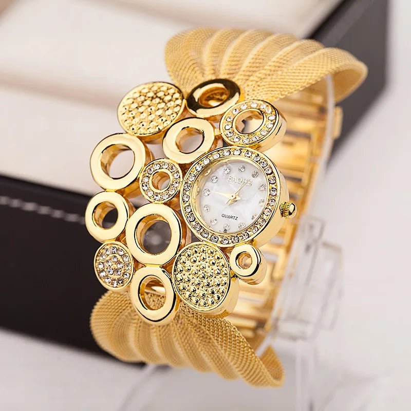Women Watch Luxury Fashion Bracelet Popular Inlaid Rhinestones Mesh Watchband Ladies Casual Quartz Watches Dress Wristwatch - Simply Just Deals LLCWomen Watch Luxury Fashion Bracelet Popular Inlaid Rhinestones Mesh Watchband Ladies Casual Quartz Watches Dress Wristwatchfeb2a597-5bad-4605-a183-36728a5e54dbJa001 - GoldWomen Watch Luxury Fashion Bracelet Popular Inlaid Rhinestones Mesh Watchband Ladies Casual Quartz Watches Dress Wristwatch