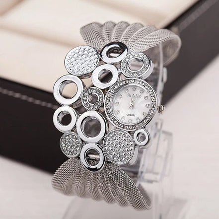 Women Watch Luxury Fashion Bracelet Popular Inlaid Rhinestones Mesh Watchband Ladies Casual Quartz Watches Dress Wristwatch - Simply Just Deals LLCWomen Watch Luxury Fashion Bracelet Popular Inlaid Rhinestones Mesh Watchband Ladies Casual Quartz Watches Dress Wristwatch8559ad3e-54be-4f26-a116-c8e67ddbc167Ja001 - SilverWomen Watch Luxury Fashion Bracelet Popular Inlaid Rhinestones Mesh Watchband Ladies Casual Quartz Watches Dress Wristwatch