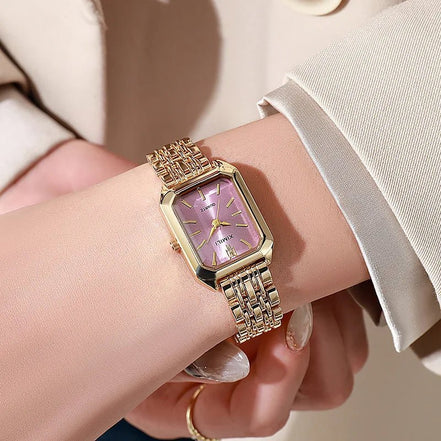 Women Watches Business Luxury Ladies Fashion Quartz Watch Simple Scale Square Quality Gold Plated Stainless Steel Folding Clock - Simply Just Deals LLCWomen Watches Business Luxury Ladies Fashion Quartz Watch Simple Scale Square Quality Gold Plated Stainless Steel Folding Clock14200005100CoffeeWomen Watches Business Luxury Ladies Fashion Quartz Watch Simple Scale Square Quality Gold Plated Stainless Steel Folding Clock