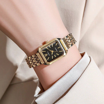 Women Watches Business Luxury Ladies Fashion Quartz Watch Simple Scale Square Quality Gold Plated Stainless Steel Folding Clock - Simply Just Deals LLCWomen Watches Business Luxury Ladies Fashion Quartz Watch Simple Scale Square Quality Gold Plated Stainless Steel Folding Clock14193blackWomen Watches Business Luxury Ladies Fashion Quartz Watch Simple Scale Square Quality Gold Plated Stainless Steel Folding Clock