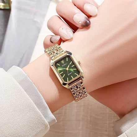 Women Watches Business Luxury Ladies Fashion Quartz Watch Simple Scale Square Quality Gold Plated Stainless Steel Folding Clock - Simply Just Deals LLCWomen Watches Business Luxury Ladies Fashion Quartz Watch Simple Scale Square Quality Gold Plated Stainless Steel Folding Clock14200005100CoffeeWomen Watches Business Luxury Ladies Fashion Quartz Watch Simple Scale Square Quality Gold Plated Stainless Steel Folding Clock