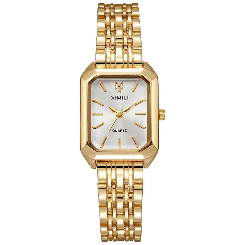 Women Watches Business Luxury Ladies Fashion Quartz Watch Simple Scale Square Quality Gold Plated Stainless Steel Folding Clock - Simply Just Deals LLCWomen Watches Business Luxury Ladies Fashion Quartz Watch Simple Scale Square Quality Gold Plated Stainless Steel Folding Clock14200005100CoffeeWomen Watches Business Luxury Ladies Fashion Quartz Watch Simple Scale Square Quality Gold Plated Stainless Steel Folding Clock
