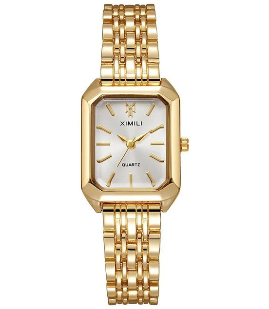 Women Watches Business Luxury Ladies Fashion Quartz Watch Simple Scale Square Quality Gold Plated Stainless Steel Folding Clock - Simply Just Deals LLCWomen Watches Business Luxury Ladies Fashion Quartz Watch Simple Scale Square Quality Gold Plated Stainless Steel Folding Clock14200005100CoffeeWomen Watches Business Luxury Ladies Fashion Quartz Watch Simple Scale Square Quality Gold Plated Stainless Steel Folding Clock