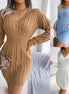 Women's 2025 Fall Winter V - Neck Bodycon Mini Sweater Dress Long Sleeve Pullover Knit Dress Casual & Sexy Tight Fit - Simply Just Deals LLCWomen's 2025 Fall Winter V - Neck Bodycon Mini Sweater Dress Long Sleeve Pullover Knit Dress Casual & Sexy Tight FitCJLY247221409IRBlueLWomen's 2025 Fall Winter V - Neck Bodycon Mini Sweater Dress Long Sleeve Pullover Knit Dress Casual & Sexy Tight Fit