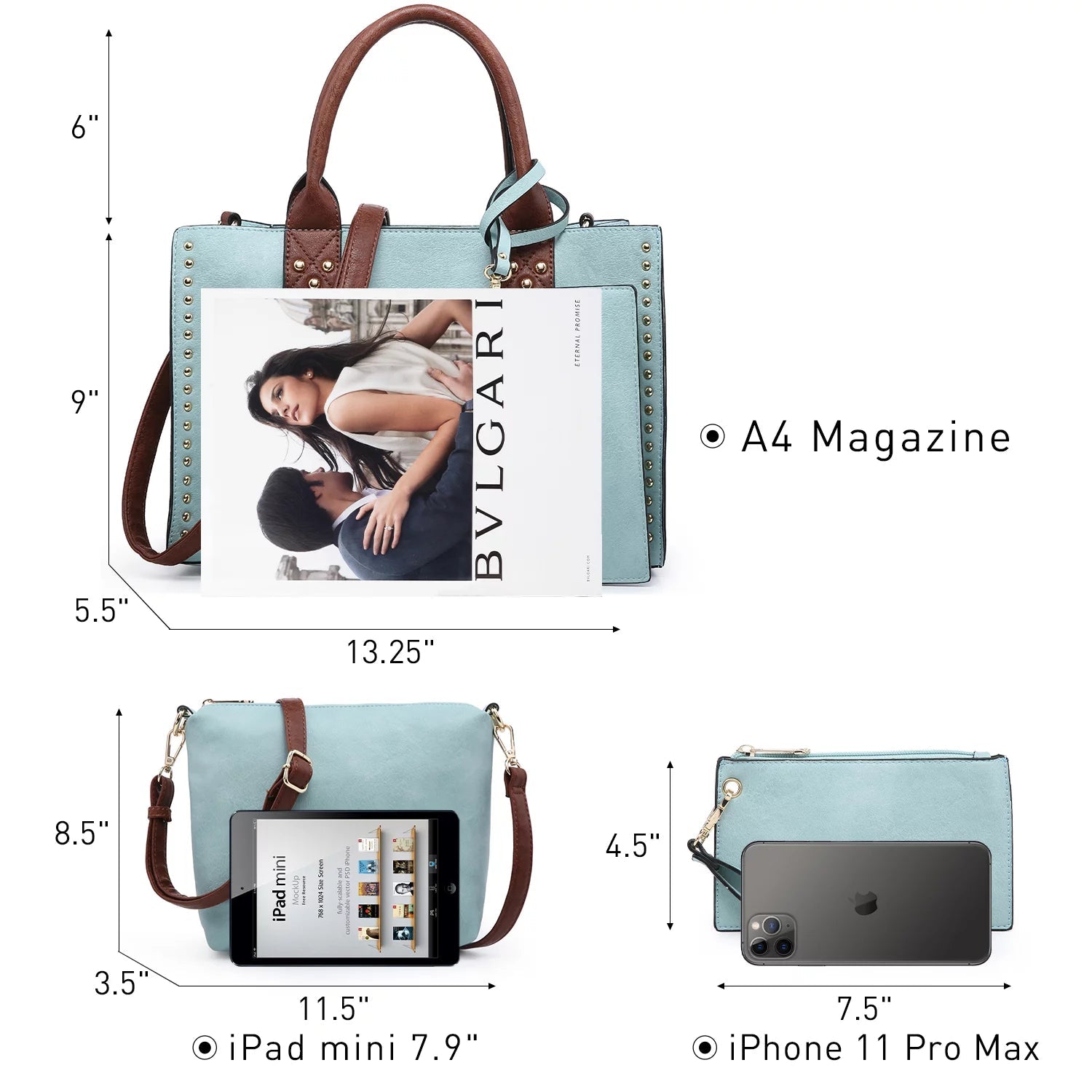 Women'S 3Pcs Purse Handbag Shoulder Bag Tote Satchel Hobo Bag Briefcase Work Bag for Ladies - Simply Just Deals LLCWomen'S 3Pcs Purse Handbag Shoulder Bag Tote Satchel Hobo Bag Briefcase Work Bag for Ladies37d37032-a675-4ed8-a605-c125e933b17aLight Blue/CoffeeWomen'S 3Pcs Purse Handbag Shoulder Bag Tote Satchel Hobo Bag Briefcase Work Bag for Ladies