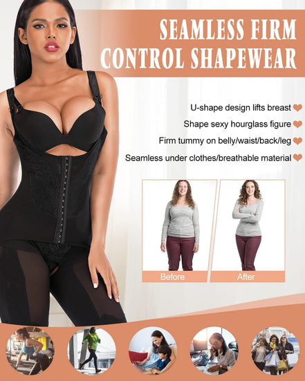 Women'S Body Shaper Waist Cincher Underbust Corset Bodysuit Shapewear,Black,Xl/Waitline:34" - 36";Hipline:42" - 45" - Simply Just Deals LLCWomen'S Body Shaper Waist Cincher Underbust Corset Bodysuit Shapewear,Black,Xl/Waitline:34" - 36";Hipline:42" - 45"ab6c7eac-1a71-44ec-8fbe-32c138fa3f59Women'S Body Shaper Waist Cincher Underbust Corset Bodysuit Shapewear,Black,Xl/Waitline:34" - 36";Hipline:42" - 45"