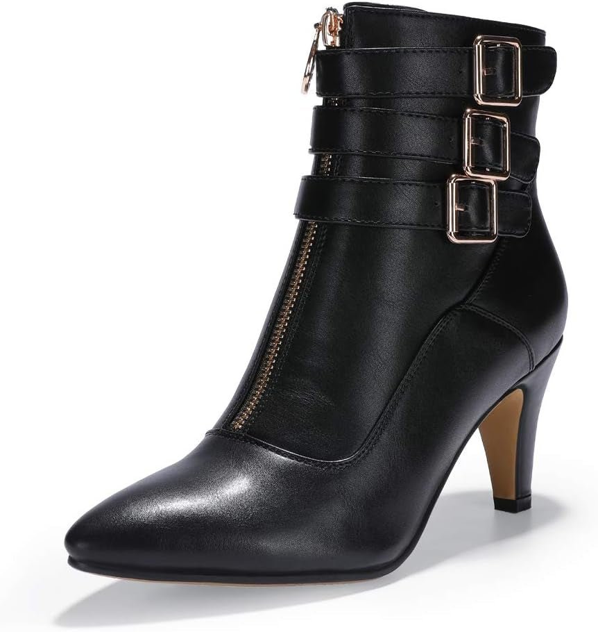 Women'S Buckle Strap Ankle Booties 3 Inch Pointed Toe Zipper Heels Dress Jeans Boots - Simply Just Deals LLCWomen'S Buckle Strap Ankle Booties 3 Inch Pointed Toe Zipper Heels Dress Jeans Bootsa93ebaa5-3fca-410e-884e-2f86263d5eabBlack5Women'S Buckle Strap Ankle Booties 3 Inch Pointed Toe Zipper Heels Dress Jeans Boots