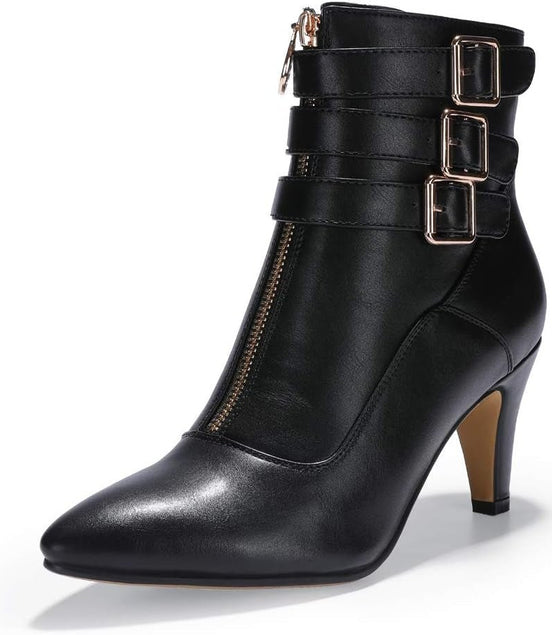 Women'S Buckle Strap Ankle Booties 3 Inch Pointed Toe Zipper Heels Dress Jeans Boots - Simply Just Deals LLCWomen'S Buckle Strap Ankle Booties 3 Inch Pointed Toe Zipper Heels Dress Jeans Bootsa93ebaa5-3fca-410e-884e-2f86263d5eabBlack5Women'S Buckle Strap Ankle Booties 3 Inch Pointed Toe Zipper Heels Dress Jeans Boots