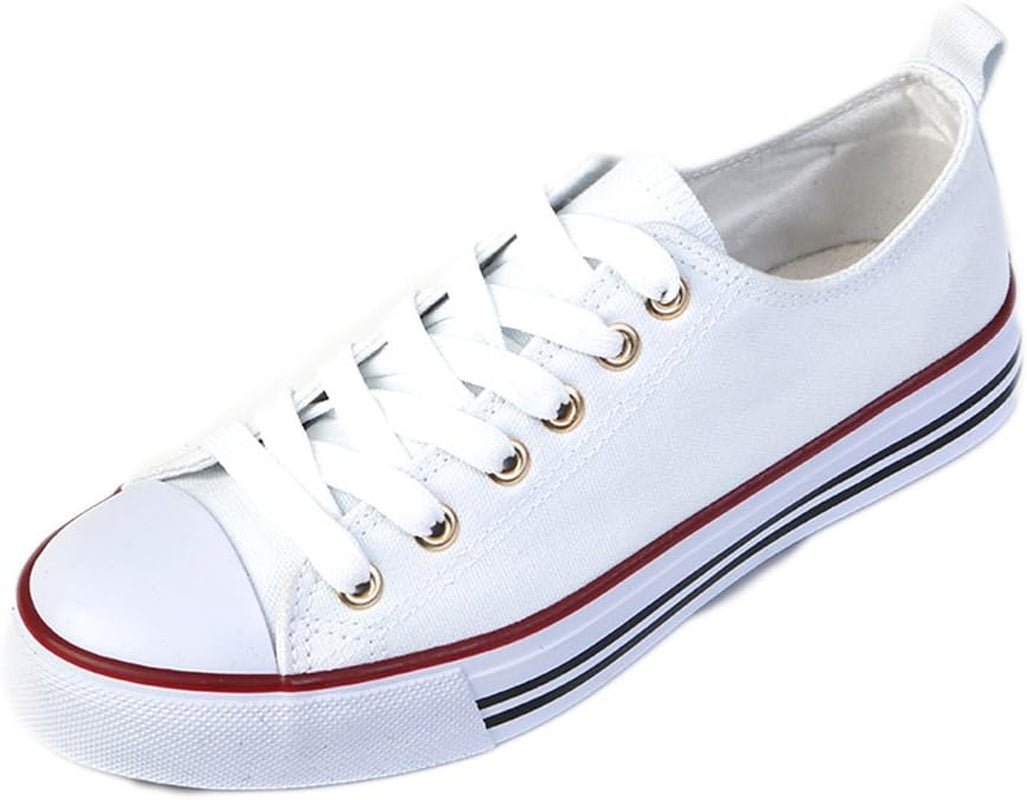 Women'S Casual Canvas Shoes Solid Colors Low Top Lace up Flat Fashion Sneakers (7, White) - Simply Just Deals LLCWomen'S Casual Canvas Shoes Solid Colors Low Top Lace up Flat Fashion Sneakers (7, White)a2b04324-335c-4954-b0d7-a5baef00afe5Women'S Casual Canvas Shoes Solid Colors Low Top Lace up Flat Fashion Sneakers (7, White)