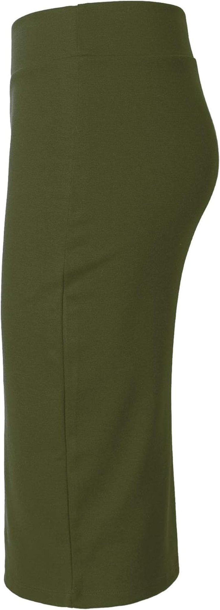 Women'S Elastic Waist Stretch Bodycon Midi Pencil Skirt - Simply Just Deals LLCWomen'S Elastic Waist Stretch Bodycon Midi Pencil Skirt1fcdd7fd-cf1e-4b94-82e5-fec9fe463219Army GreenX - SmallWomen'S Elastic Waist Stretch Bodycon Midi Pencil Skirt