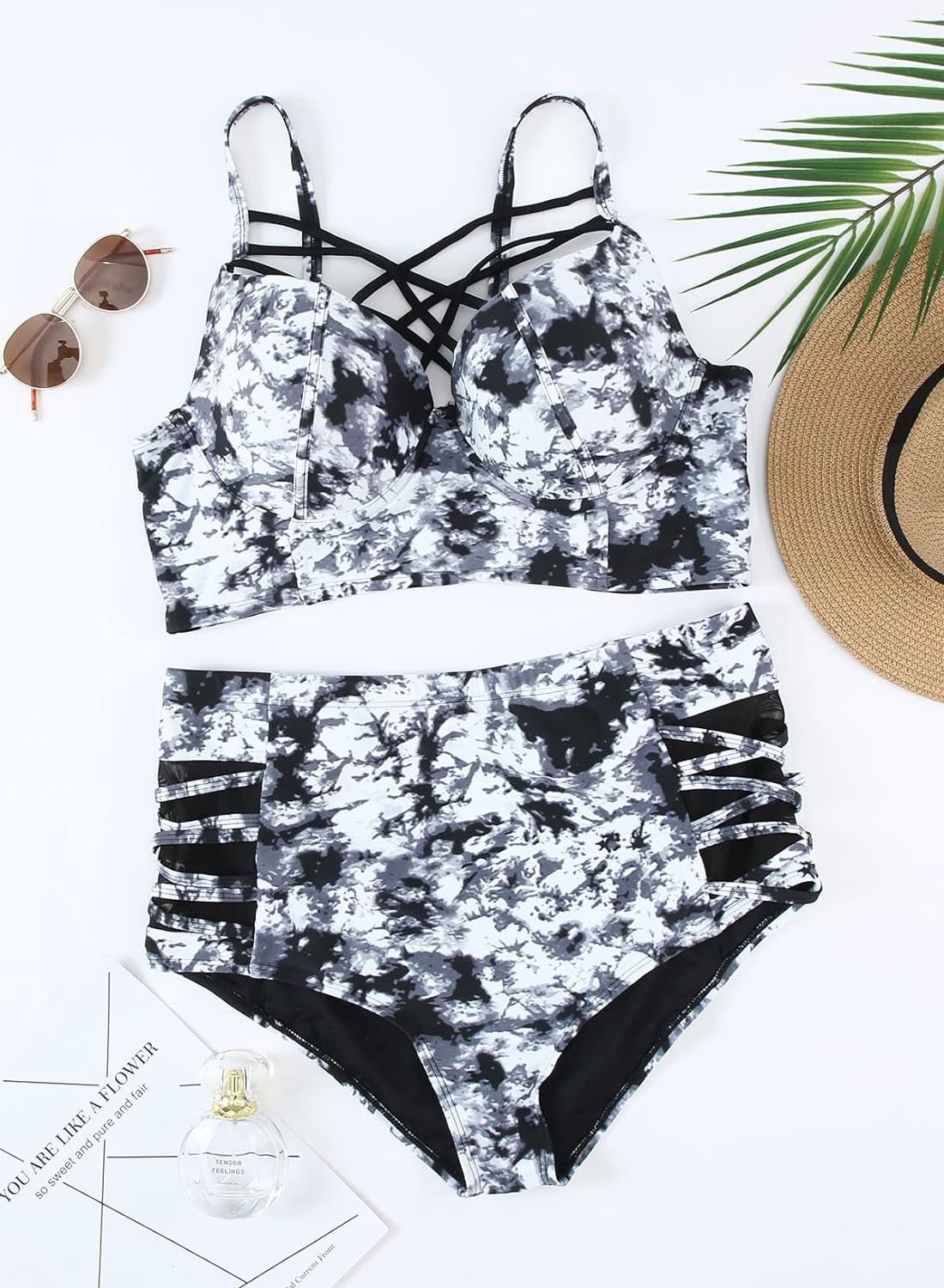 Womens plus Size Strappy Push up Floral Printed High Waisted Swimsuit Bikini Set 2 Piece Bathing Suit Swimwear Black 1X - Simply Just Deals LLCWomens plus Size Strappy Push up Floral Printed High Waisted Swimsuit Bikini Set 2 Piece Bathing Suit Swimwear Black 1Xceceef66-2a16-4938-b06c-8b448566b145Womens plus Size Strappy Push up Floral Printed High Waisted Swimsuit Bikini Set 2 Piece Bathing Suit Swimwear Black 1X
