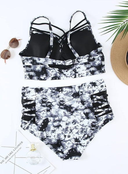 Womens plus Size Strappy Push up Floral Printed High Waisted Swimsuit Bikini Set 2 Piece Bathing Suit Swimwear Black 1X - Simply Just Deals LLCWomens plus Size Strappy Push up Floral Printed High Waisted Swimsuit Bikini Set 2 Piece Bathing Suit Swimwear Black 1Xceceef66-2a16-4938-b06c-8b448566b145Womens plus Size Strappy Push up Floral Printed High Waisted Swimsuit Bikini Set 2 Piece Bathing Suit Swimwear Black 1X