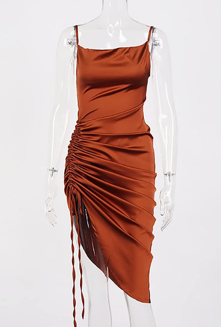 Women'S Summer Sexy Ruched Midi Adjustable Spaghetti Strap Bodycon Drawstring Side Slit Slip Party Clubwear Dress, A - Copper, Small - Simply Just Deals LLCWomen'S Summer Sexy Ruched Midi Adjustable Spaghetti Strap Bodycon Drawstring Side Slit Slip Party Clubwear Dress, A - Copper, Small1a2a924f-3518-4bd6-90d5-243c8e3adf07Women'S Summer Sexy Ruched Midi Adjustable Spaghetti Strap Bodycon Drawstring Side Slit Slip Party Clubwear Dress, A - Copper, Small