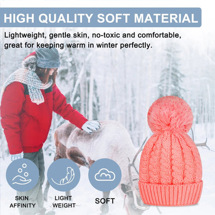 Women'S Winter Beanie Warm Lining - Thick Slouchy Cable Knit Skull Hat Ski Cap - Simply Just Deals LLCWomen'S Winter Beanie Warm Lining - Thick Slouchy Cable Knit Skull Hat Ski Capd052ed47-78c3-4a0e-b87a-09f689bcc25aPinkWomen'S Winter Beanie Warm Lining - Thick Slouchy Cable Knit Skull Hat Ski Cap