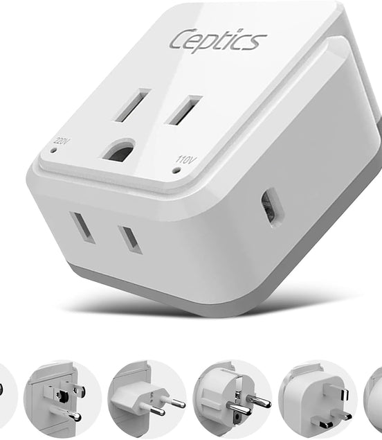 World Travel Plug Adapter Set, Safe USB - C 3.0 - 2 USA Socket,30W PD & QC - Compact & Powerful - Use in Europe Includes Type A, B, C, E/F, G, I Swadapt Attachments (PAK - 30 - WS) - Simply Just Deals LLCWorld Travel Plug Adapter Set, Safe USB - C 3.0 - 2 USA Socket,30W PD & QC - Compact & Powerful - Use in Europe Includes Type A, B, C, E/F, G, I Swadapt Attachments (PAK - 30 - WS)e7960736-b9b1-47b1-bc4d-50019e0d454bWorld Set - 30W Usb - CWorld Travel Plug Adapter Set, Safe USB - C 3.0 - 2 USA S